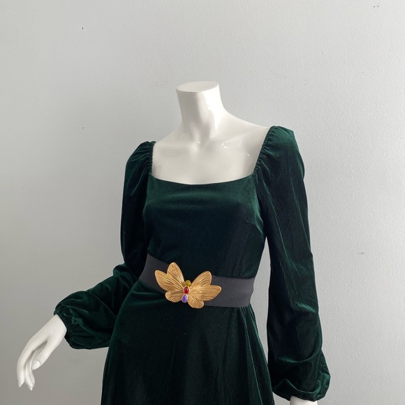 City Studio Emerald Green Midi Dress Size 11 (D) - Picture 2 of 6